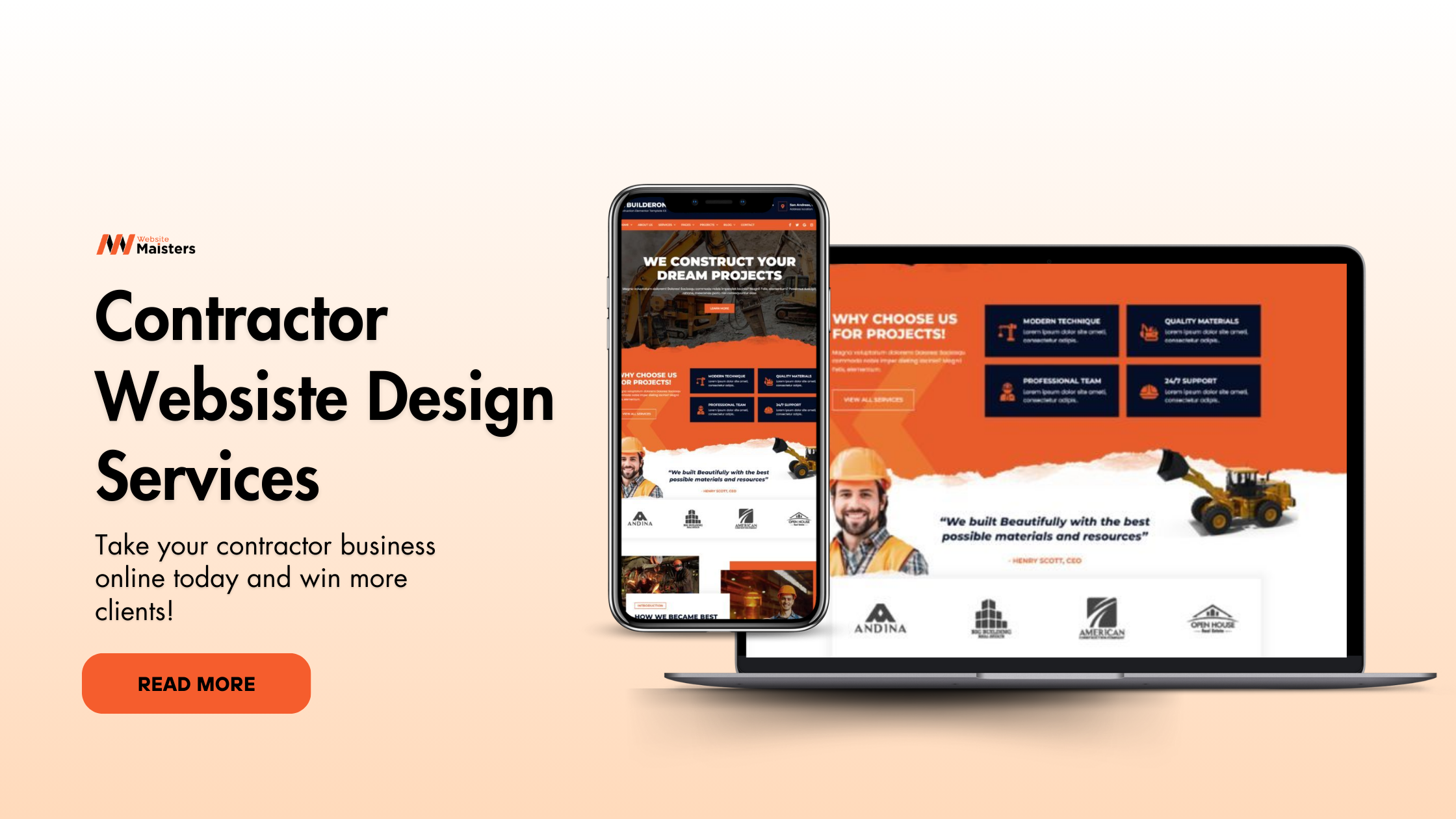 Website Design Services for Contractors